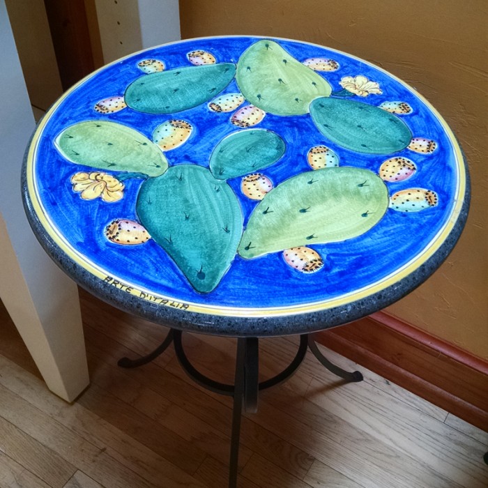 20'' Italian Volcanic Table - Cactus - Image 2