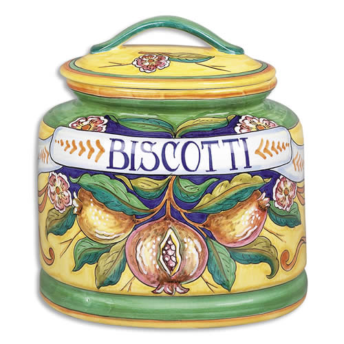 Melograno Fresco Biscotti Jar Arte D'Italia Imports Inc.