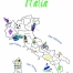 Map of Italy - Dishtowel