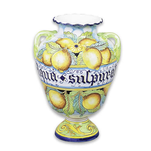 Ornato Decorative Pharmaceutical Jar or Urn Arte D'Italia Imports Inc.