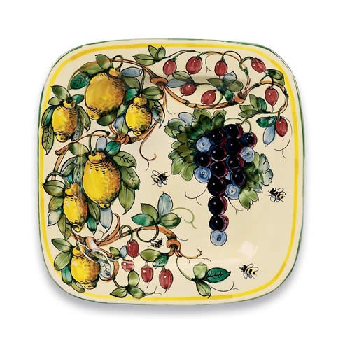 Toscana Bees Ceramic Square Platter