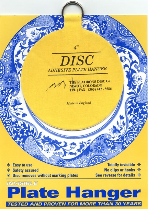 Disc Adhesive Plate Hanger - 4"