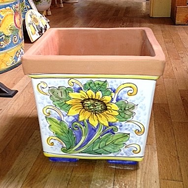 Square Planter - Sunflower