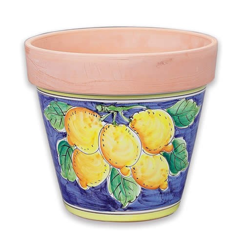 Large Flowerpot - Lemons