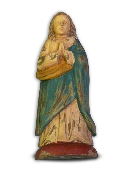 Immaculate Conception Wooden Saint