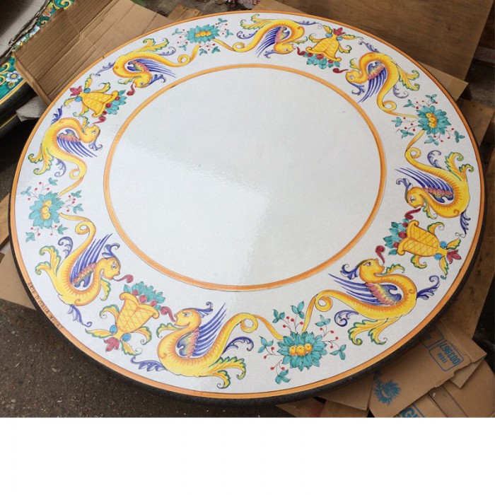 39” Italian Volcanic Table – Raffaellesco Round