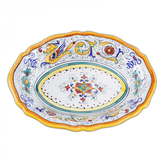 Raffaellesco Fluted Oval Bowl