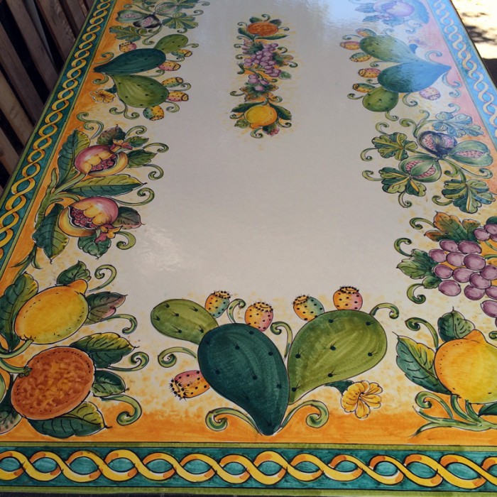 71'' x 35'' Italian Volcanic Table - Cactus