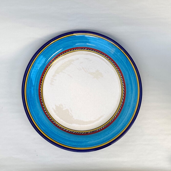 Geo Simple Turquoise Round Platter