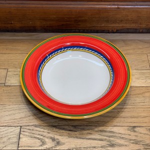 Geo Simple Red Soup Plate - Image 3